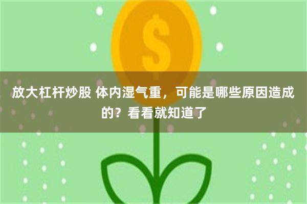 放大杠杆炒股 体内湿气重，可能是哪些原因造成的？看看就知道了