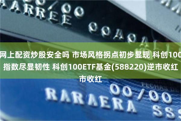 网上配资炒股安全吗 市场风格拐点初步显现 科创100指数尽显韧性 科创100ETF基金(588220)逆市收红