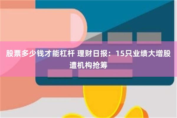 股票多少钱才能杠杆 理财日报：15只业绩大增股遭机构抢筹